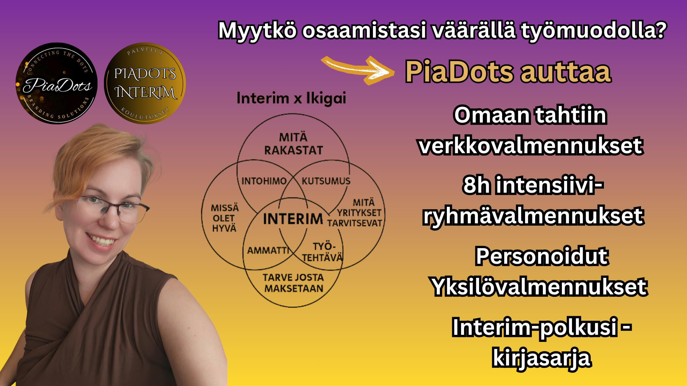 Miksi osaaminen ei aina mene kaupaksi? Opas viiteen työmuotoon (työsuhde, freelance, konsultointi, interim, fractional) ja siihen, miten tunnistat oman osaamisesi parhaan mallin.Pia Kiviranta 2026