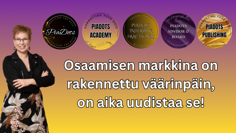 PiaDots uudistamassa osaamisen markkinaa Suomessa